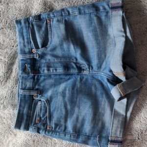 American Eagle Curvy super high rise jean shorts
